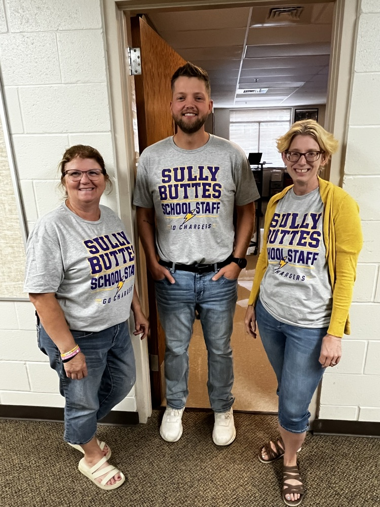 staff in donated t-shirts 