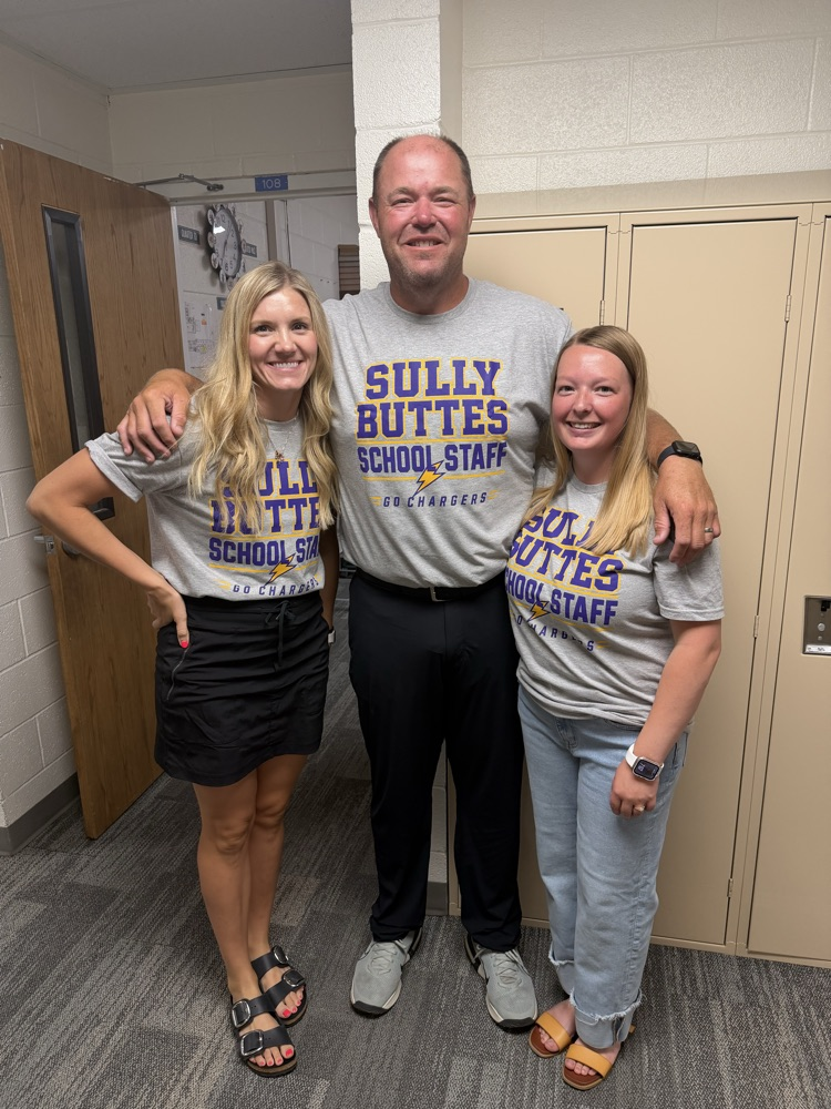 staff in donated t-shirts 