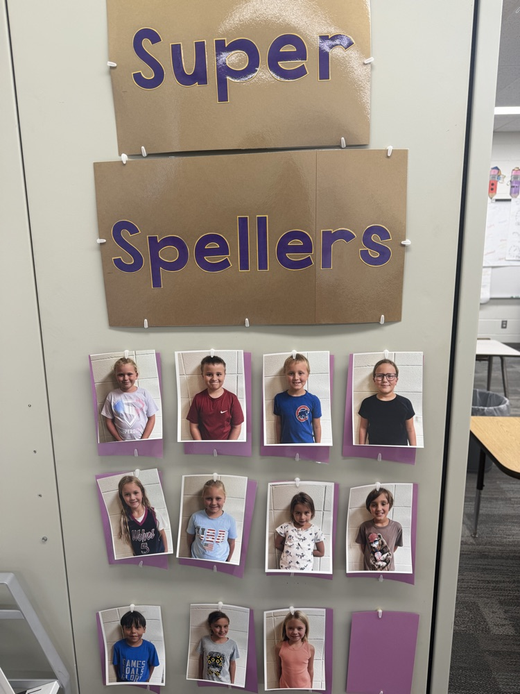 These Super Spellers know how to start out the school year!  Congratulations!