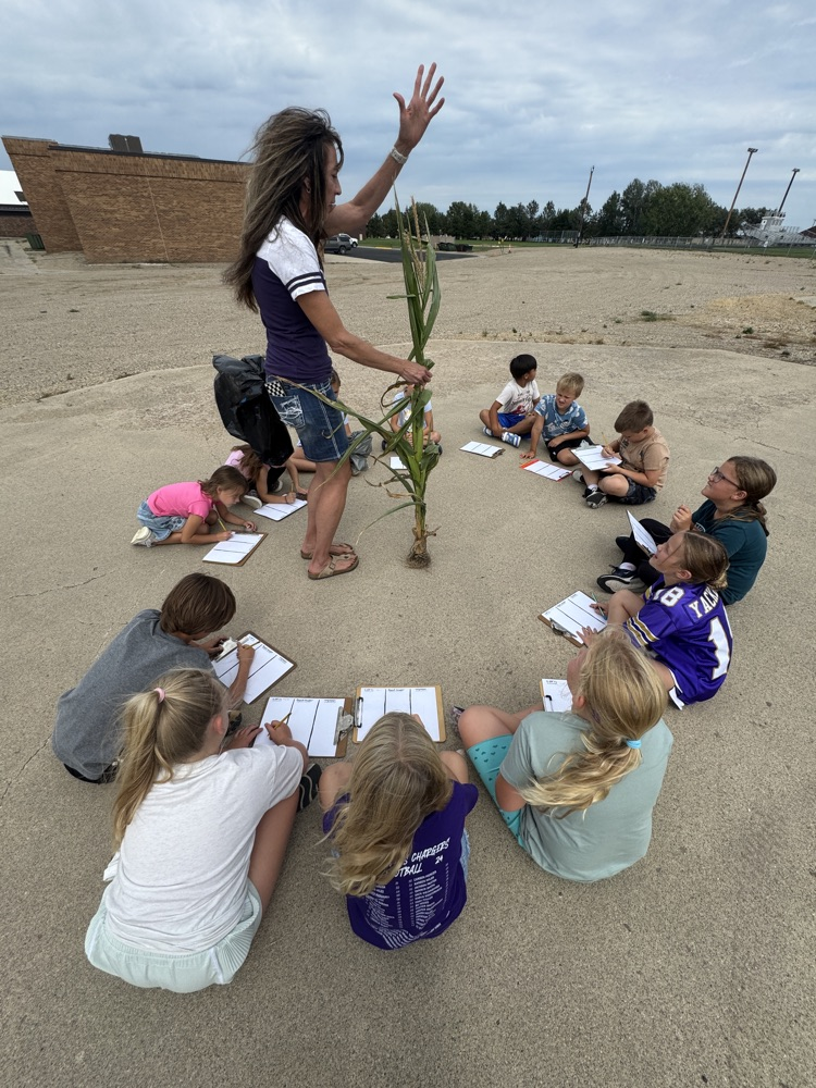 Second Graders learning about crops in Ag in the Classroom  