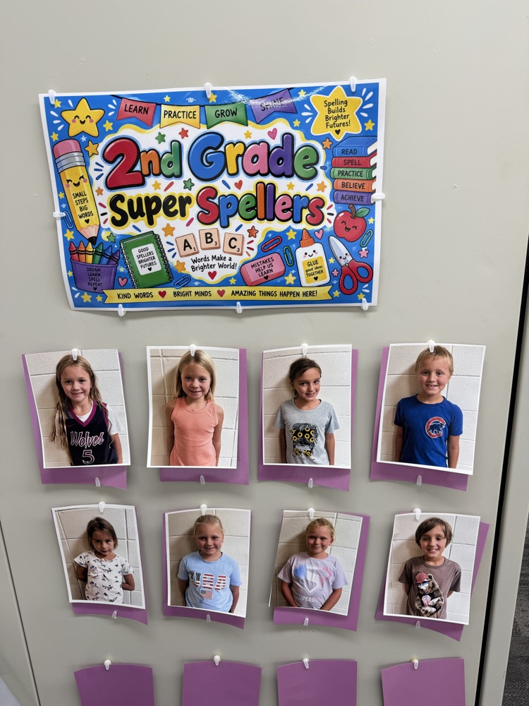 Look at these Second Grade Homecoming Super Spellers!
