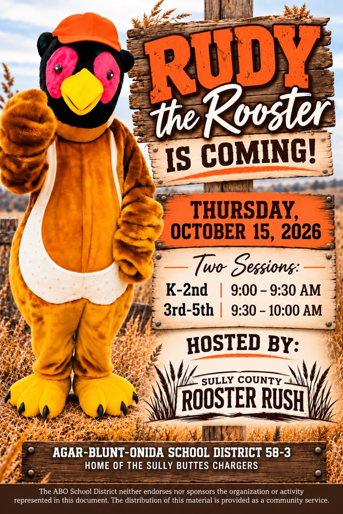 Rudy the rooster poster