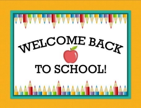 colored pencils with words welcome back to school