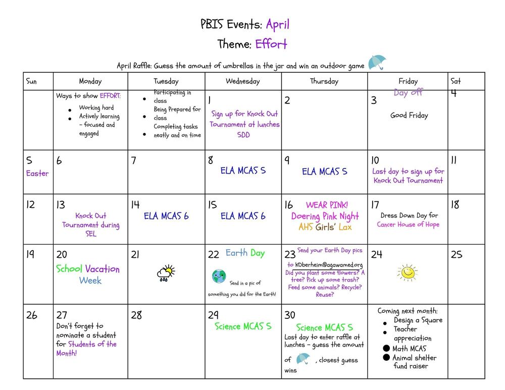 PBIS April