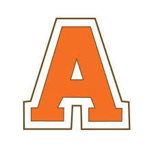 Orange Block letter "A"