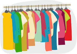 clothes hanging on rack