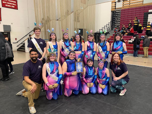 Winter guard team members