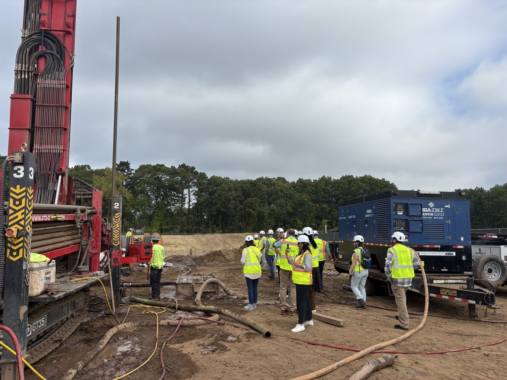 Geothermal heating and cooling tour at the New High School