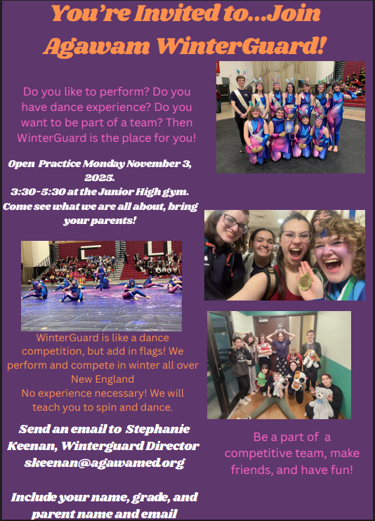 student candids in colorguard