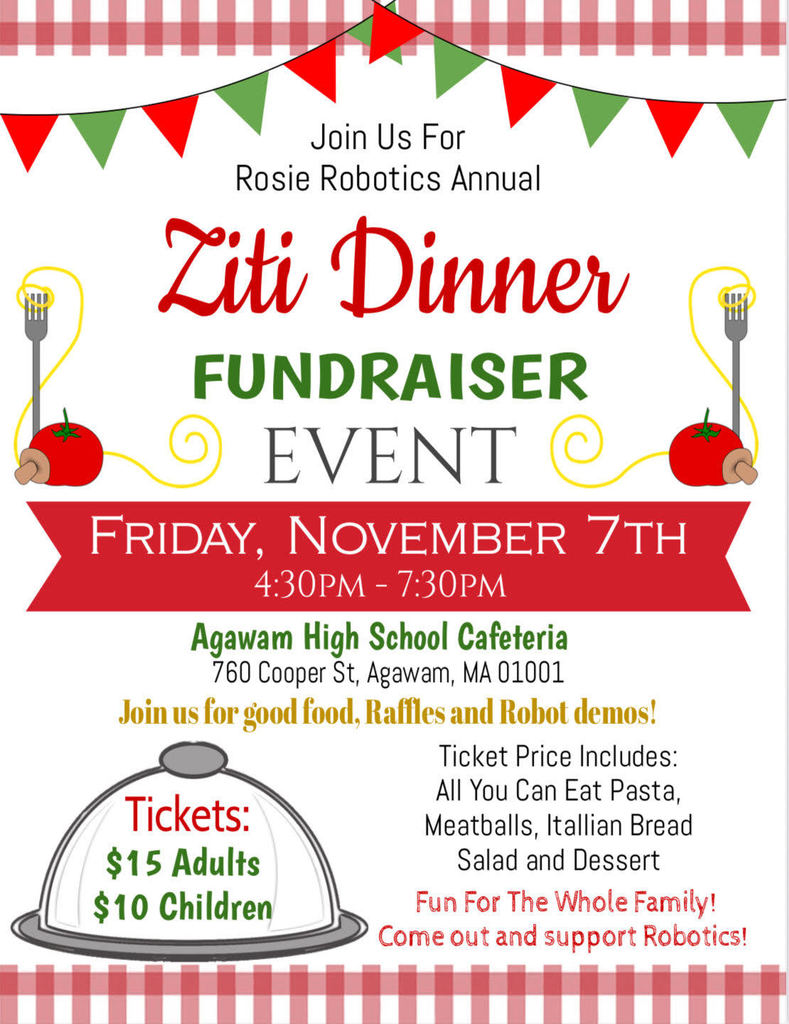 ziti dinner flyer