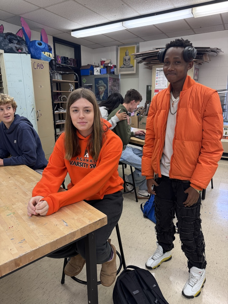 orange and black spirit day