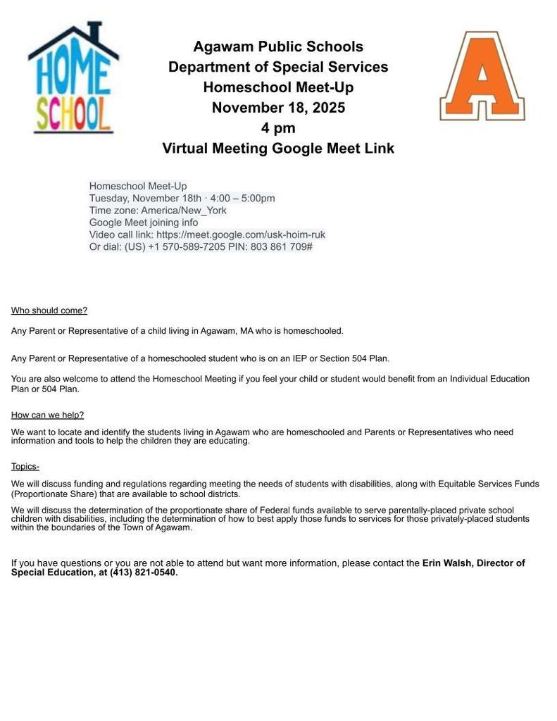 Homeschool Meet-up Flyer