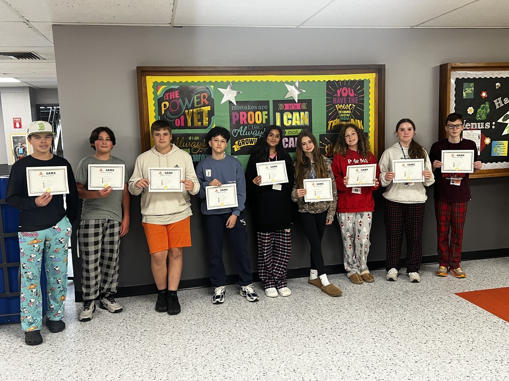 students receiving an award