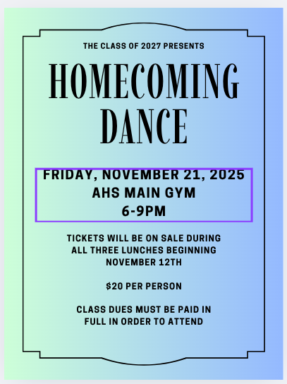 homecoming flyer