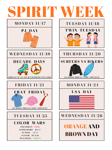 Spirit Week Flyer