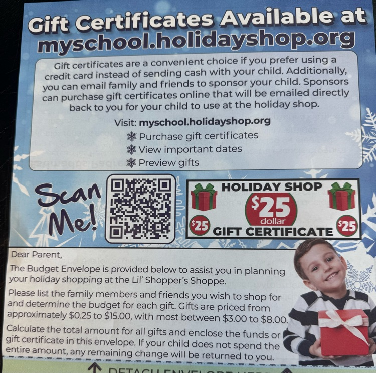 gift certificate information 