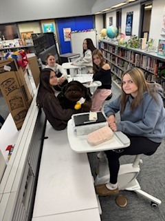 students on stationary bikes
