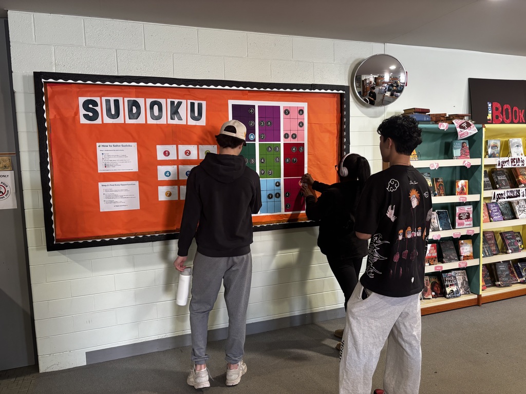 students solving soduko