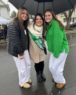 candid of students and teacher at Parade