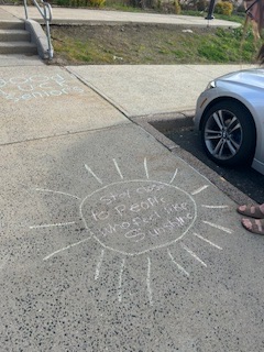 positive affirmations in chalk