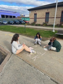positive affirmations in chalk