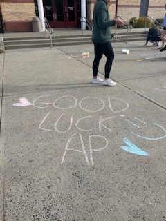 positive affirmations in chalk