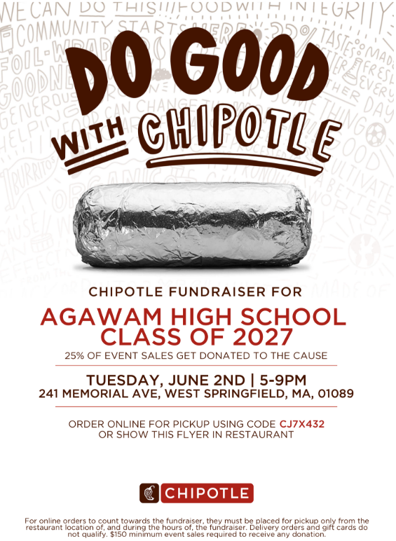 Class of 2027 fundraiser flyer
