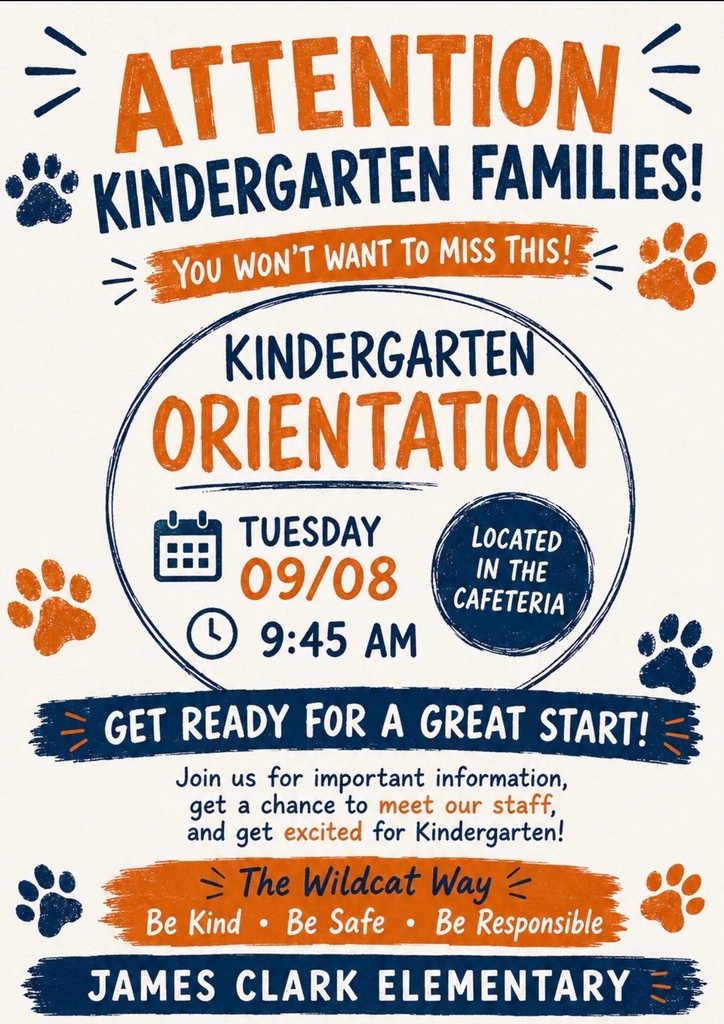 Kindergarten Orientation poster