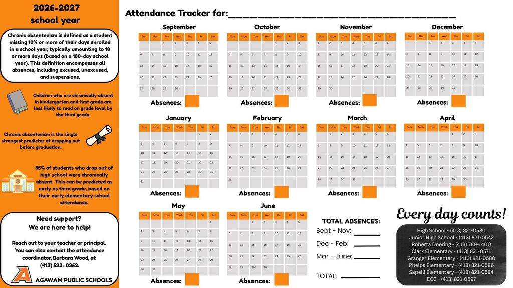 attendance tracker form