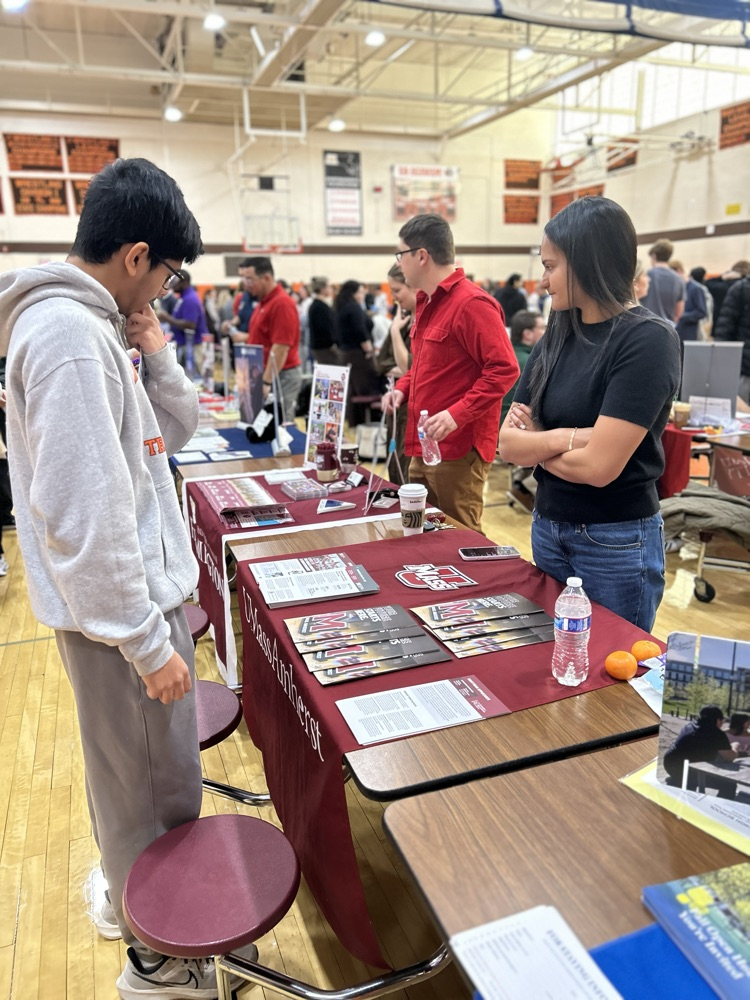 representatives in the gymnasium