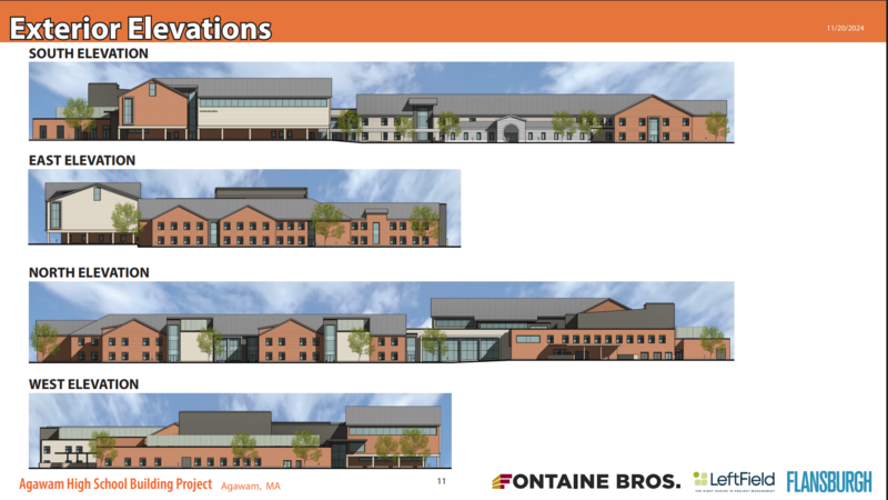 Exterior Elevation pictures of new high school