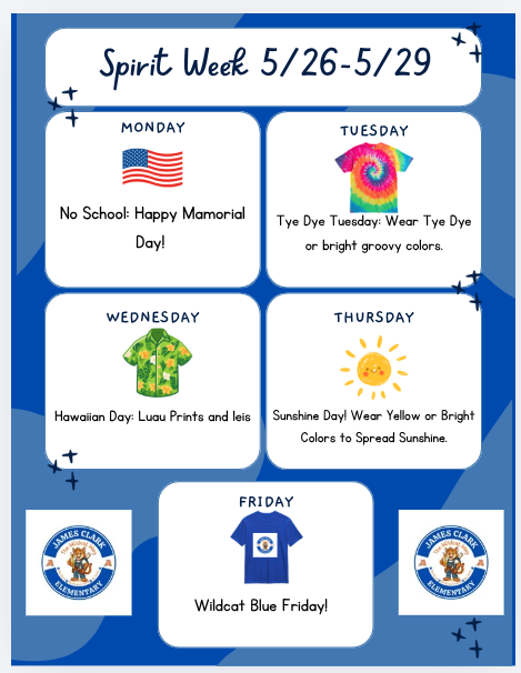 May Spirit week