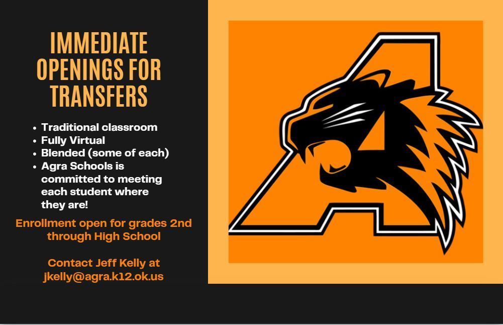 Immediate Openings for Transfers