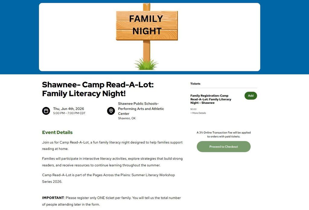 Camp Read A Lot - Shawnee