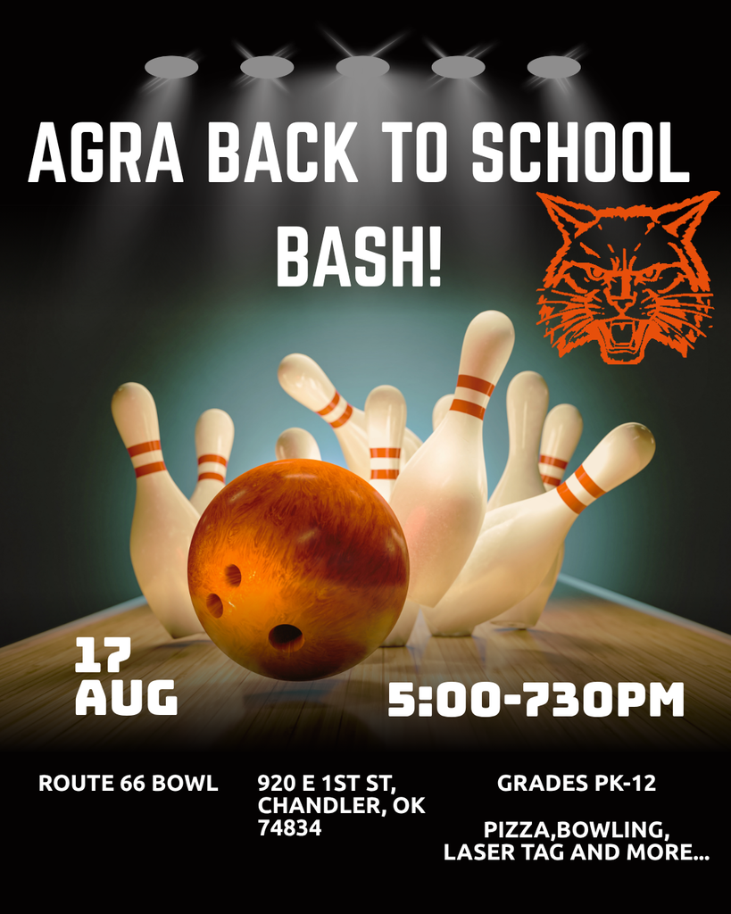 Agra Back to School Bash Monday, Aug 17th 5:00-7:30pm