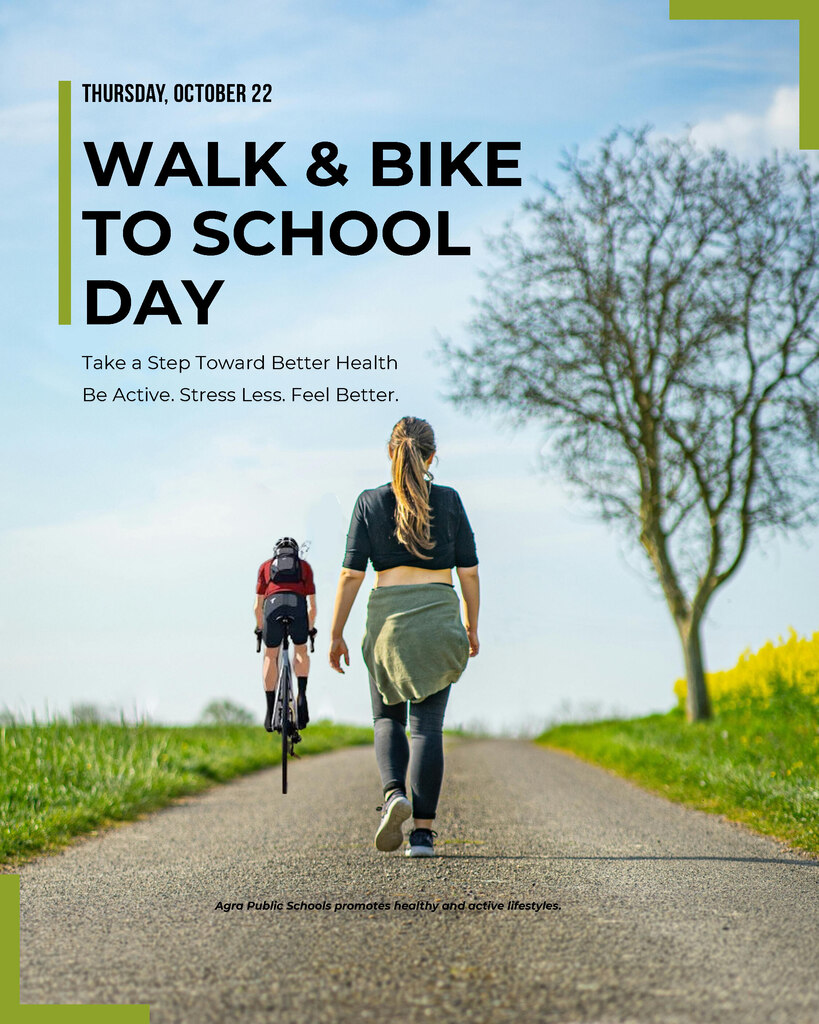 Walk and Bike to School Day flyer