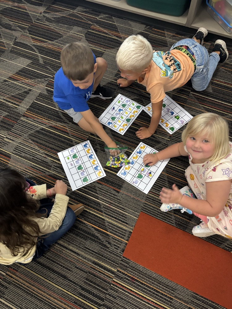 Students practicing patterns