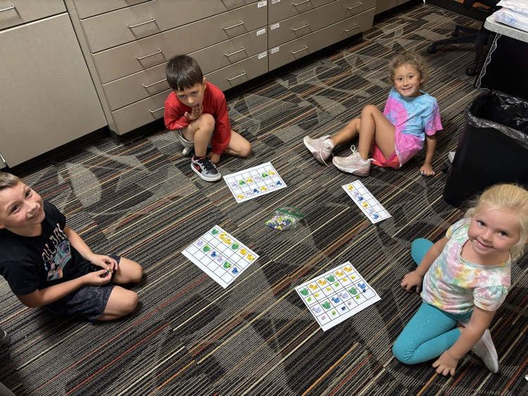 Students practicing patterns