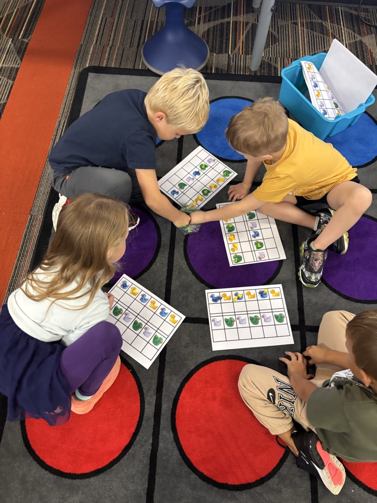 Students practicing patterns