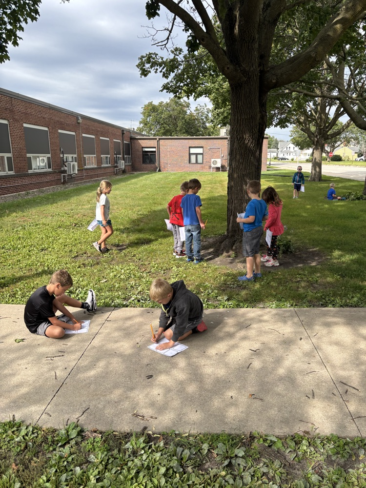Students were busy exploring.