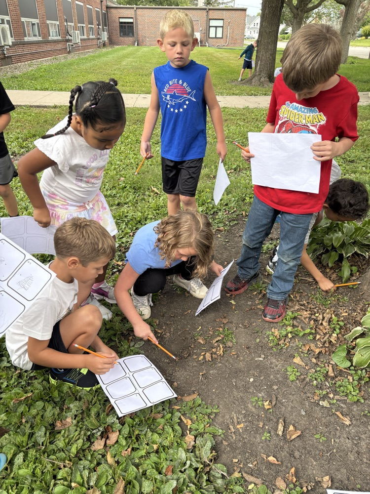 Students were busy exploring.