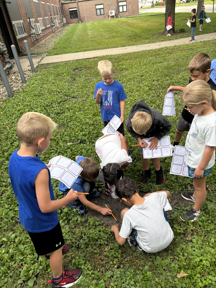 Students were busy exploring.