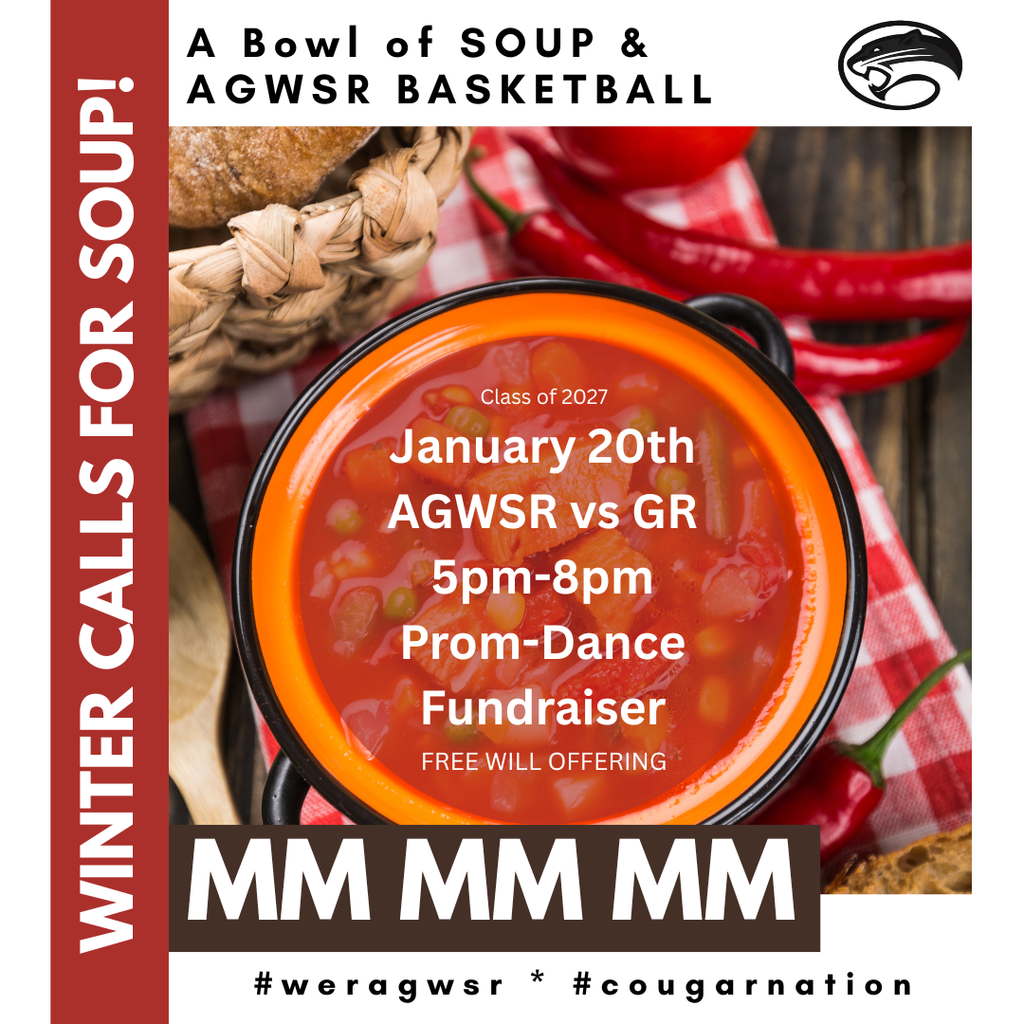 AGWSR Soup Supper Fundraiser