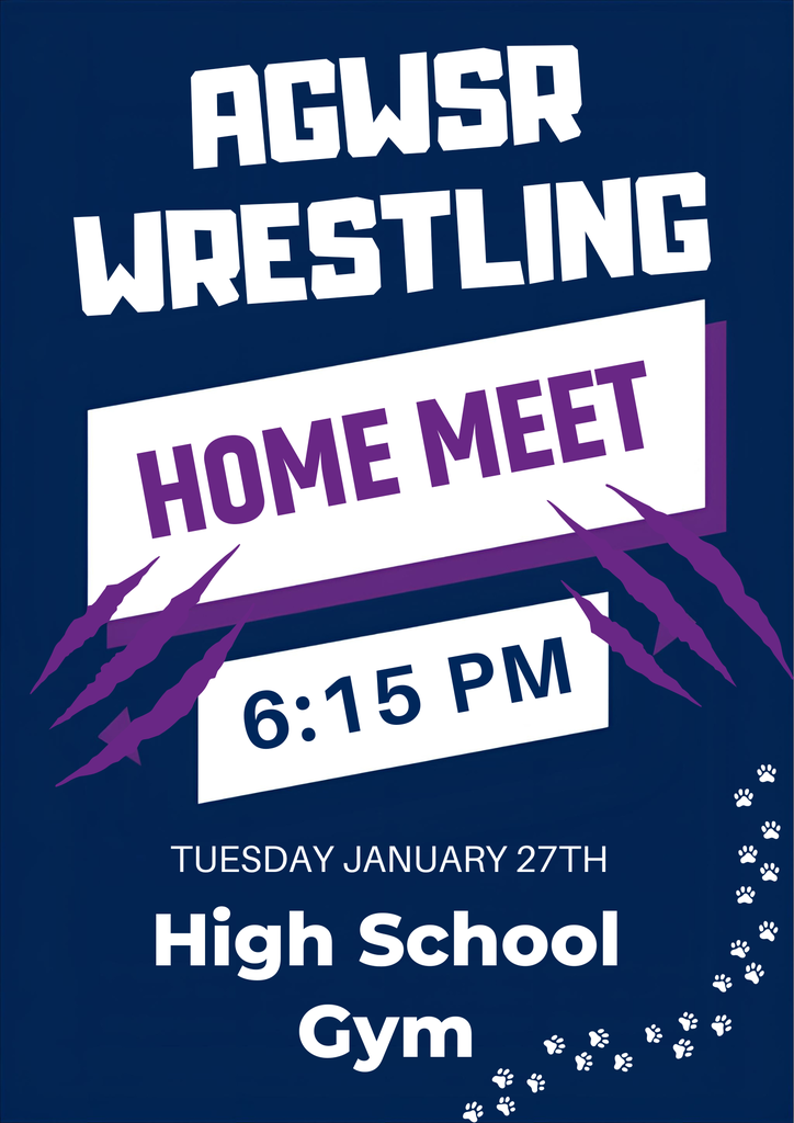 AGWSR Wrestling home meet 6:15
