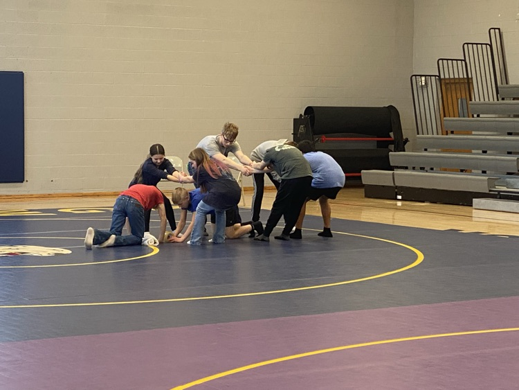 Student helping prep