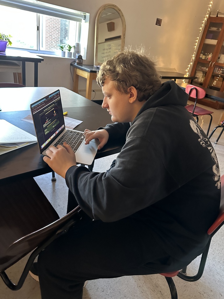 Student playing the Willy the Wildebeest virtual simulation game