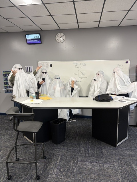 AGWSR High School Teachers participating in Halloween trend