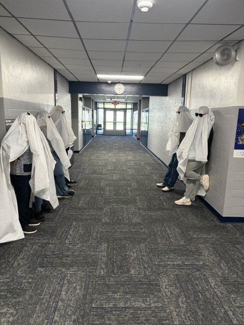 AGWSR High School Teachers participating in Halloween trend
