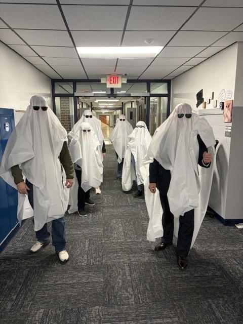 AGWSR High School Teachers participating in Halloween trend