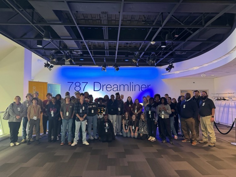 student posing at Boeing